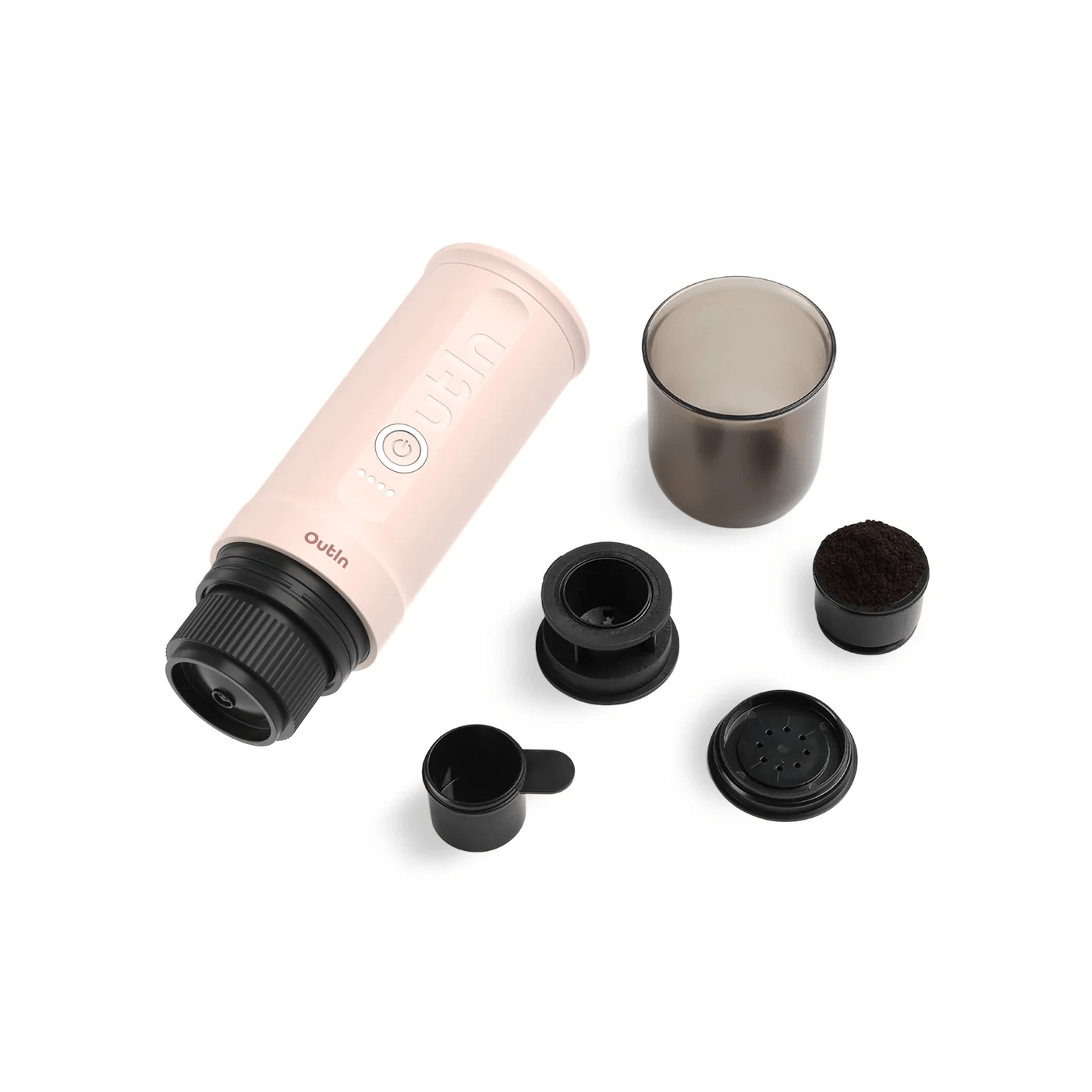 【当サイト限定】【期間限定3,300円OFF】【Outin Nano ポータブルエスプレッソマシーン(ローズピンク)】【送料無料】 - Outin Japan 日本公式