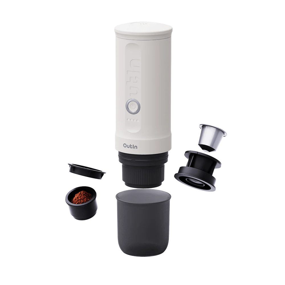 Outin Nano ポータブルエスプレッソマシーン 未使用品 Outin Nano ポータブルエスプレッソマシーン(パールホワイト